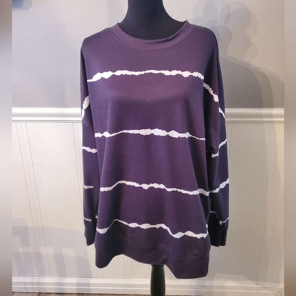 Navy Blue and White Tunic - Size XL